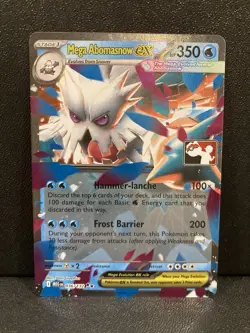 Mega Abomasnow Ex Pokemon Prize Pack Series 8 Promo Pokemon Card NM/LP - Image 1