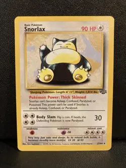 Snorlax Jungle 27/64 NM MINT Pokemon TCG Non Holo Rare WOTC Vintage 1999 Card - Image 1