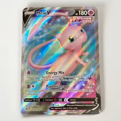 Pokemon TCG Mew V Full Art Holo Ultra Rare Card 250/264 Fusion Strike NM - Image 1