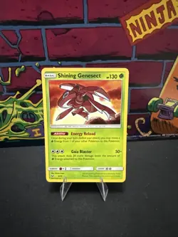 Pokemon TCG Shining Genesect Shining Legends Holo Card 9/73 - Image 1