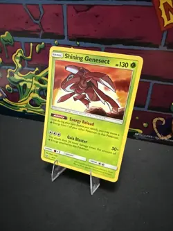 Pokemon TCG Shining Genesect Shining Legends Holo Card 9/73 - Image 3
