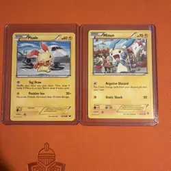 Plusle And Minun Pokemon Card Bundle X2 Cards - Image 1