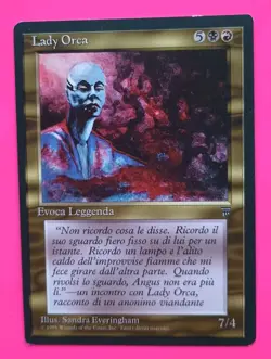 Magic MTG Legends FBB Italian LADY ORCA LP/EX U 1996 NICE! - Image 1