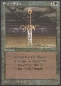 Heavy Play, English MTG Regular Storm Seeker Legends Magic the Gathering - Image 1