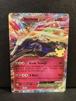 Xerneas EX 97/146 Celebrations Ultra Rare Holo Pokemon Card NM - Image 1