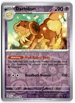 Pokemon TCG Dachsbun 099/198 Sv01: Scarlet & Violet Base Set Reverse Holo - Image 1