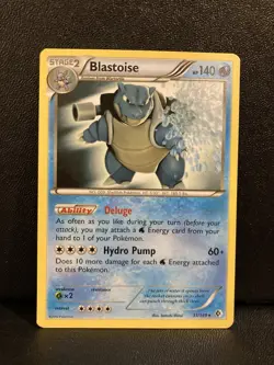 Pokemon TCG Blastoise 31/149 Black White Boundaries Crossed Non-Holo Rare LP - Image 1