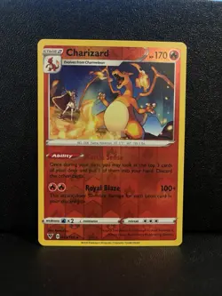 Charizard 025/185 NM -Reverse Holo Rare Pokemon Card- Vivid Voltage (5c) - Image 1