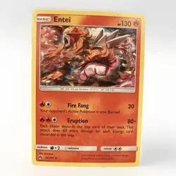 ENTEI 47/214 LOST THUNDER CRACKED ICE HOLO POKEMON TCG LP - Image 1