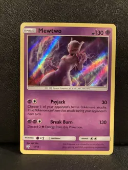 Pokemon - Mewtwo 12/18 Detective Pikachu - Holo LP - Image 1