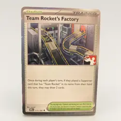 Team Rocket's Factory (Cosmos Holo) Pokemon Prize Pack Series 8 DRI 173/182 NM - Image 1