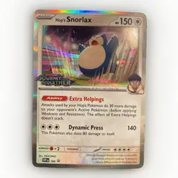 Hop's Snorlax (Prerelease) - Pokemon TCG SV09 #184 Black Star Promo - Image 1