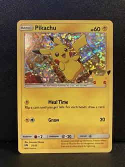 Pikachu 25/25 Holo Pokemon Card 2021 McDonalds 25th Anniversary Promo - Image 1