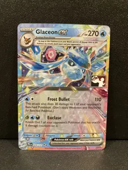 Play! Pokemon Prize Pack Series 7 Prismatic Evolutions 026/131 Glaceon ex New - Image 3