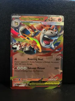 Mega Camerupt ex Play! Stamp Pokemon Prize Pack Series 8 MEG022/132 - PACK FRESH - Image 1