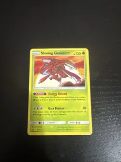 2017 POKEMON SUN & MOON SHINING LEGENDS 9 SHINING GENESECT-HOLO - Image 1