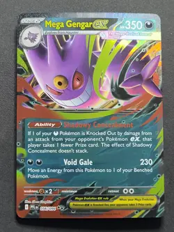 3x Mega Gengar ex 056/094 Double Rare SET Phantasmal Flames Pokemon TCG - Image 2