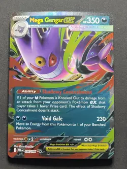 3x Mega Gengar ex 056/094 Double Rare SET Phantasmal Flames Pokemon TCG - Image 3