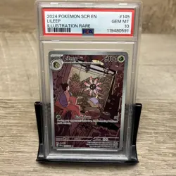 Pokemon 2024 SCR En-Stellar Crown Illustration Rare #145/142 Lileep PSA 10 - Image 1