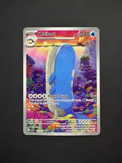 Wailord 162/159 Pokemon Journey Together Illustration Rare Near Mint (NM) 2025 - Image 1
