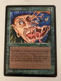 Magic the Gathering MTG Arabian Nights Metamorphosis MP (Beta Bob) - Image 1