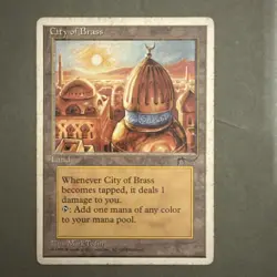 MTG: City of Brass Card Regular Chronicles Magic The Gathering - Image 1