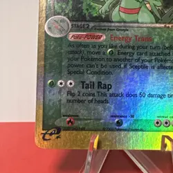 Sceptile Ruby and Sapphire Vintage Pokemon TCG Card 20/109 Reverse Holo - Image 5