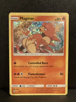 Pokemon Magmar 3/12 Promo McDonalds 2019 Holo Rare Card - Image 1