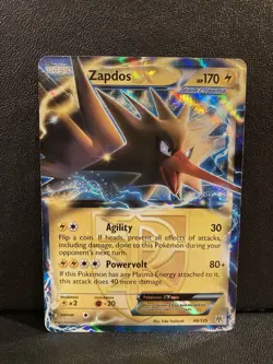 💥 Zapdos EX 48/135 Plasma Storm Holo Ultra Rare Pokemon Card 2012 HP - Image 1