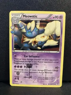 Meowstic RC15/RC32 Generations Radiant Collection Holo Pokemon Card - Image 1