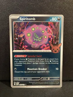 Spiritomb 087/132 Mega Evolutions Play! Promo Event Pokemon Card Halloween! - Image 1