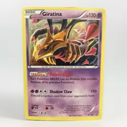 Pokemon Giratina TCG Holo Rare Black Star Promo Card XY184 - Image 1
