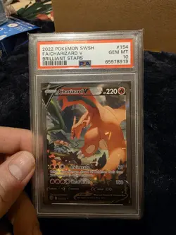 PSA 10 Graded Brilliant Stars 154/172 Charizard V Alt Art Pokemon Card - Image 1