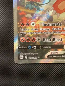 Charizard V Alt Art Brilliant Stars 154/172 Pokemon Card TCG - Image 3