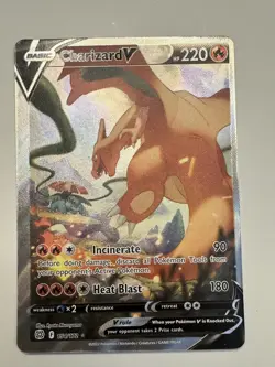 Charizard V Alt Art Brilliant Stars Pokemon Card SWSH 154/172 FA 2022 NM - Image 1