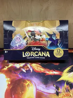 Disney Lorcana The First Chapter Booster Box Factory Sealed-24 Packs - Image 1