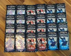 Disney Lorcana The First Chapter Lot 24 Factory Sealed Packs (= To Booster Box) - Image 1