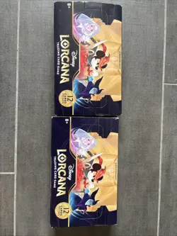 2x DISNEY LORCANA THE FIRST CHAPTER BOOSTER BOX 24 PACKS (48 Total) FACTORY SEAL - Image 1