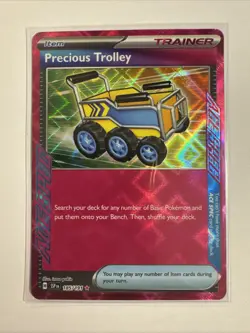 Pokemon TCG Precious Trolley 185/191 SSP SV Surging Sparks Ace Spec - Image 1