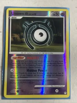 Unown [M] 66/123 Mysterious Treasures Reverse Holo Pokemon TCG - Image 1