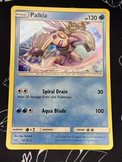 Palkia - Shining Legends 24/73 Rare Holo Pokemon TCG - Image 1