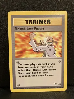 Pokemon TCG Blaine's Last Resort Gym Heroes 105/132 Regular - LP - Image 1