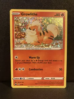 Growlithe (4/15) [Holo] (LP) - Pokemon - McDonalds 2022 Promo - Image 1