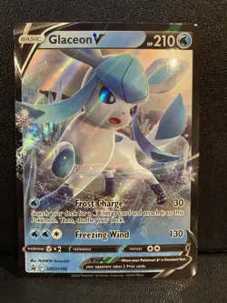Glaceon V SWSH196 Holographic Black Star Promo Pokemon TCG - Image 1