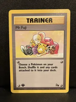 Pokemon TCG: Mr. Fuji Trainer 58/62 1st Edition - Fossil NM - Image 1