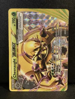 Pokemon TCG Chesnaught BREAK 12/162 Holo Ultra Rare XY BREAKthrough HP - Image 1