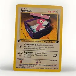 Porygon 48/82 Team Rocket Regular Pokemon TCG Vintage 1st Edition Uncommon - Image 1