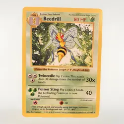 Pokemon TCG Beedrill 17/102 Shadowless Base Set - LP - Image 1