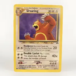 Pokemon Neo Discovery Ursaring Non Holo Rare 34/75 LP - Image 1