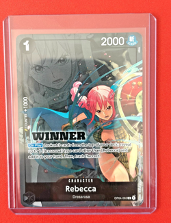 Rebecca WINNER Pack 2025 Vol. 2 OP04-092 One Piece Promotion Cards Foil NM Promo - Image 1
